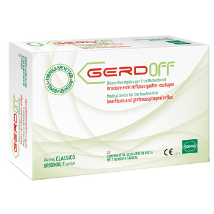 Gerdoff 20 compresse per il reflusso gastroesofageo