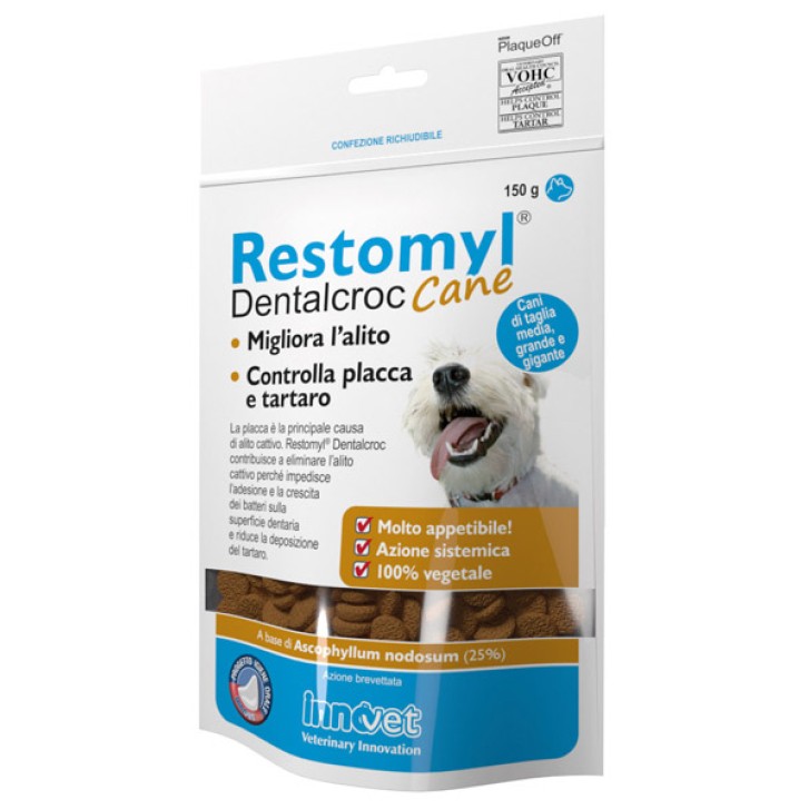 Innovet Restomyl Dentalcroc per l'alitosi dei cani 150 gr