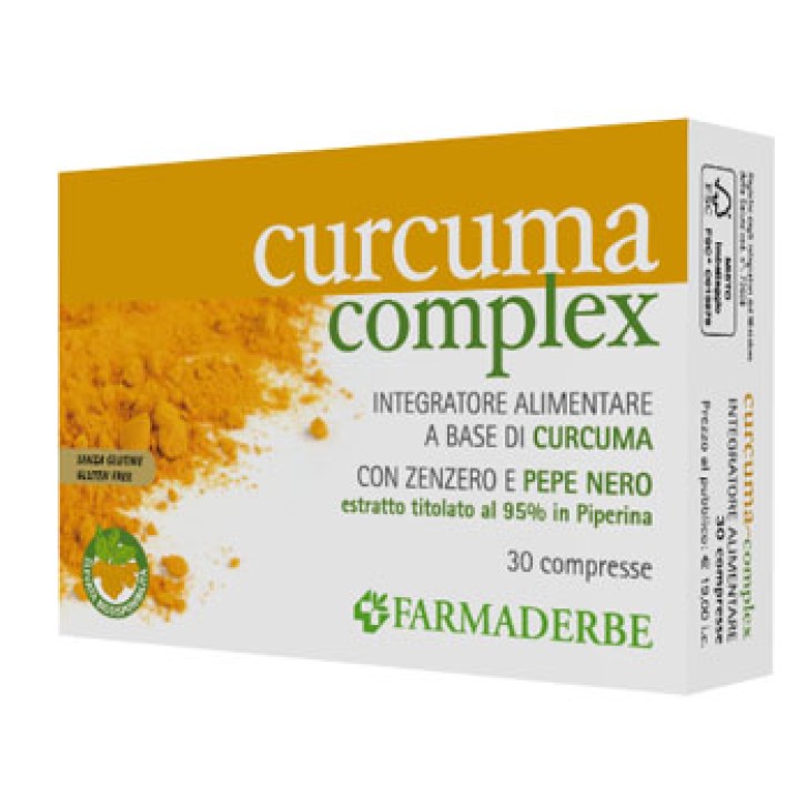 Farmaderbe Curcuma Complex integratore ciclo mestruale 30 Compresse