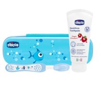 CHICCO Set dentale Azzurro+12 mesi