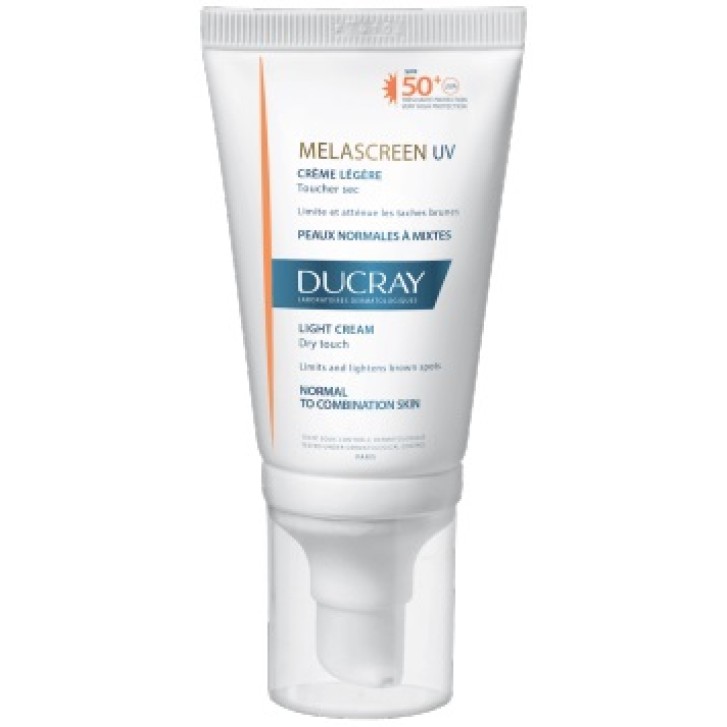Ducray Melascreen UV Crema Leggera SPF 50+ Antimacchie Pelle Normale Mista tubetto 40 Ml