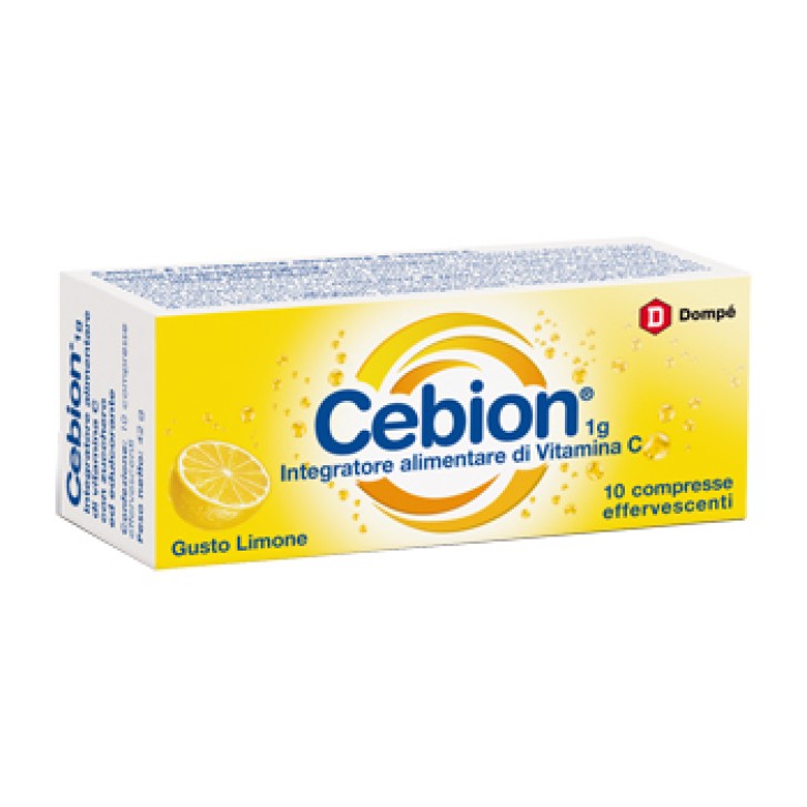 Cebion Effervescente Limone Integratore Vitamina C 10 Compresse