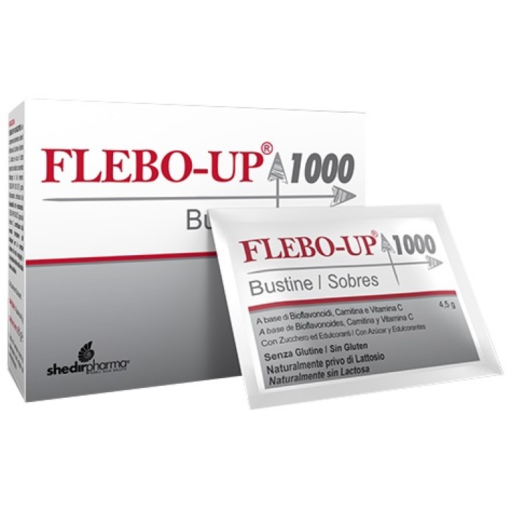 Flebo-up 1000 integratore per la circolazione venosa 18 bustine