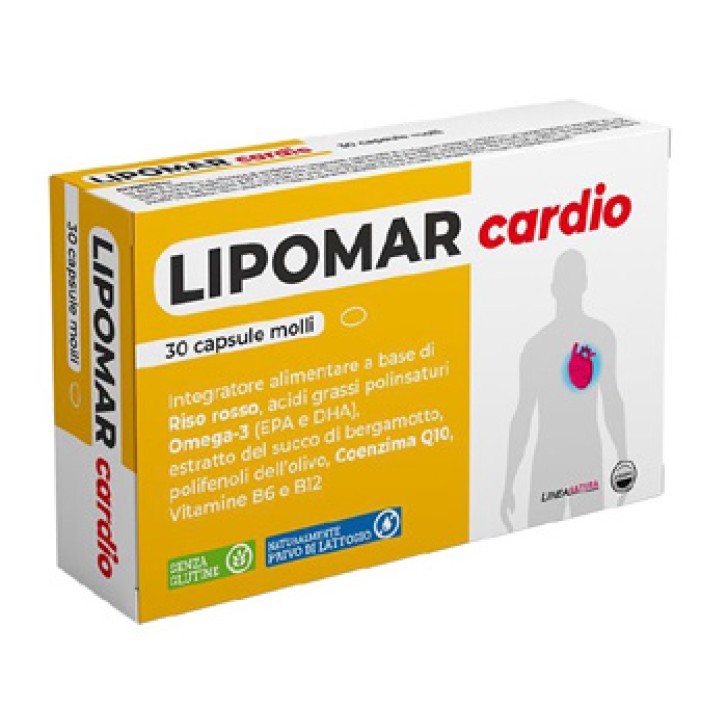 Lipomar Plus Integratore per il colesterolo 30 Capsule Molli