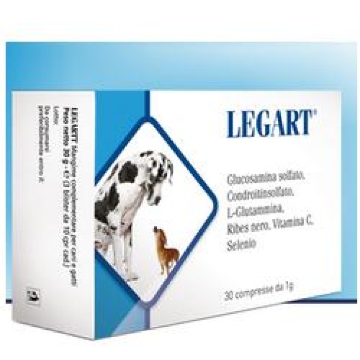 Legart Supplemento nutrizionale per l'apparato osteo-articolare di cane e gatto 30 compresse