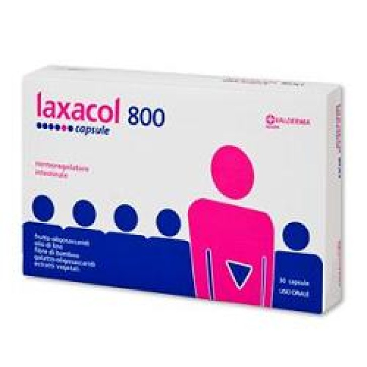 Laxacol 800 integratore per il transito intestinale 30 capsule
