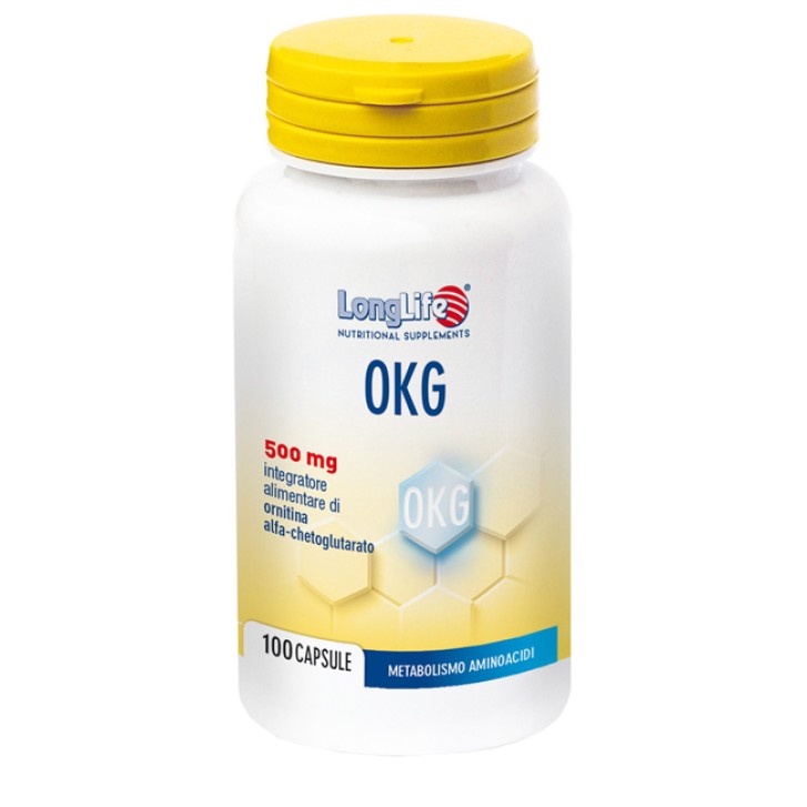 Longlife OKG Integratore per il Metabolismo degli Aminoacidi 100 capsule