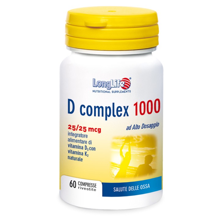 LongLife D Complex 1000 Integratore vitamina D 60 Compresse