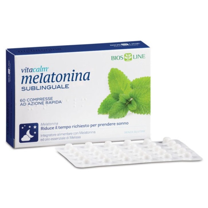 Vitacalm melatonina sublinguale integratore alimentare 60 compresse