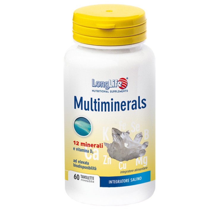 LongLife Multimineral Integratore Sali Minerali 60 Tavolette