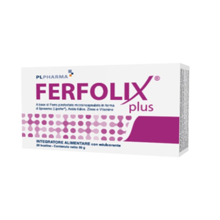 Ferfolix Plus integratore a base di ferro per donne in gravidanza 20 bustine