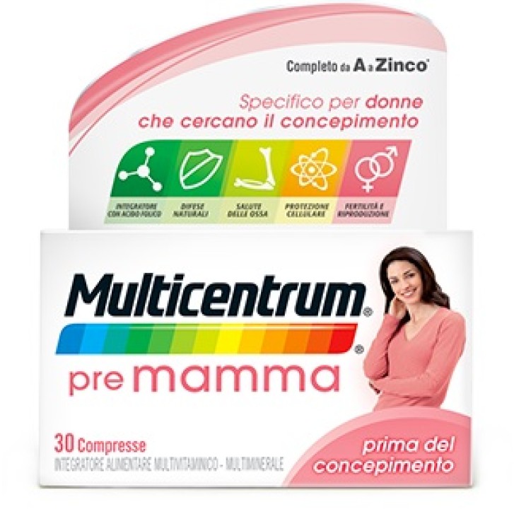 Multicentrum Pre Mamma Integratore Pre-concepimento 30 Compresse