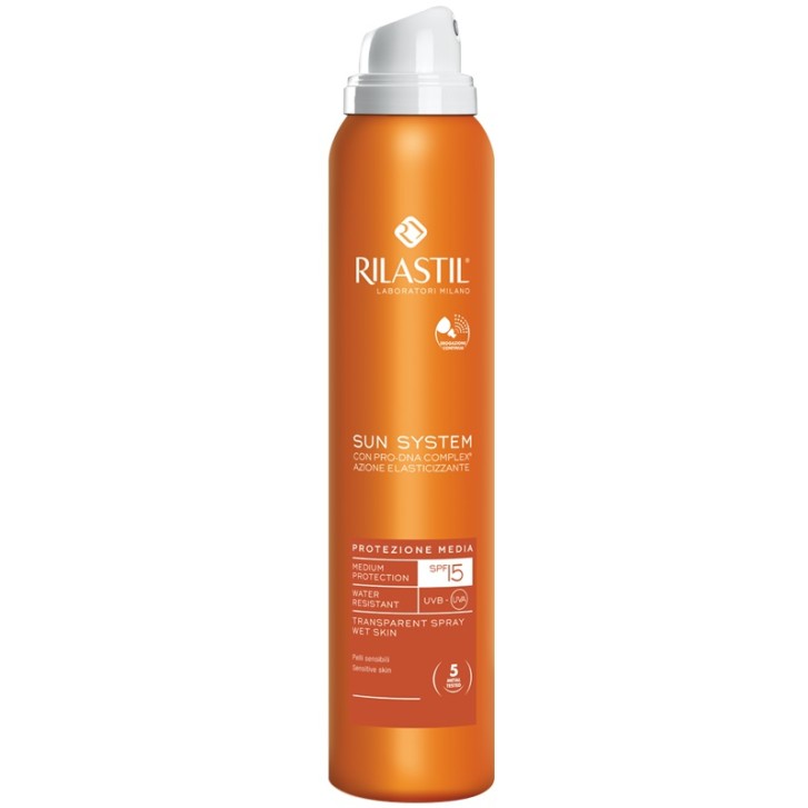 Rilastil Sun System Protezione solare Trasparente Spray Spf15 200 ml