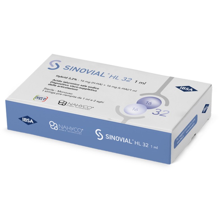 Sinovial HI-LO Siringa pre-riempita per integrare il liquido sinoviale 1 Ml 16+16 Mg