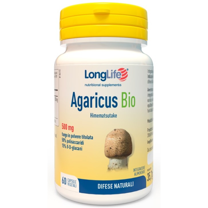 Longlife Agaricus Bio Integratore per le Difese Immunitarie 60 capsule
