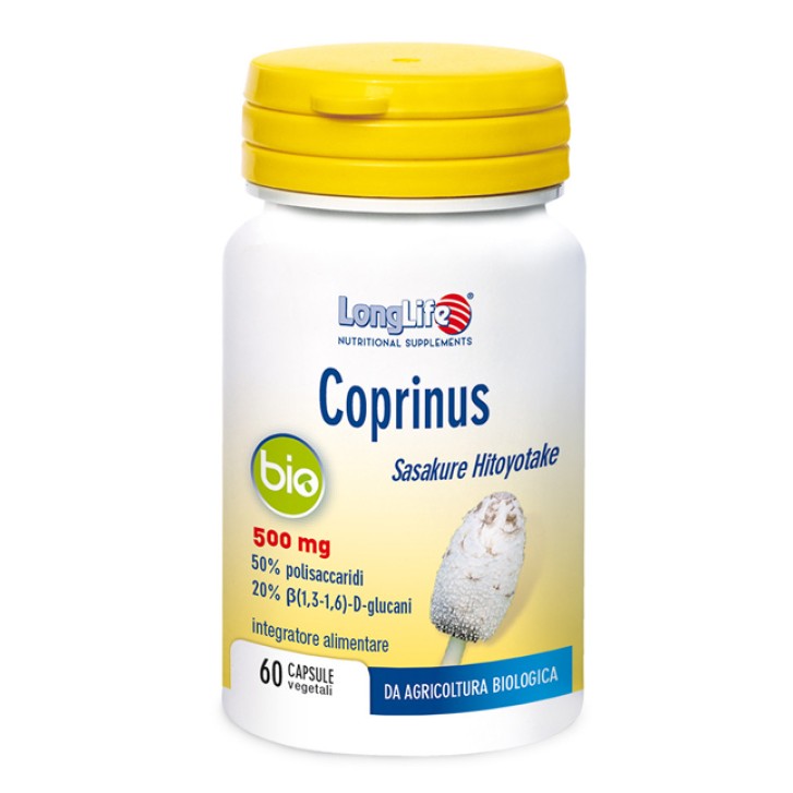 Longlife Coprinus Bio Integratore per l'obesit addominale 60 capsule