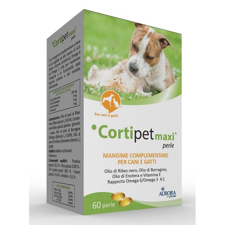 Cortipet Maxi Mangime complementare per la cura di pelo e mantello di cane e gatto 60 perle