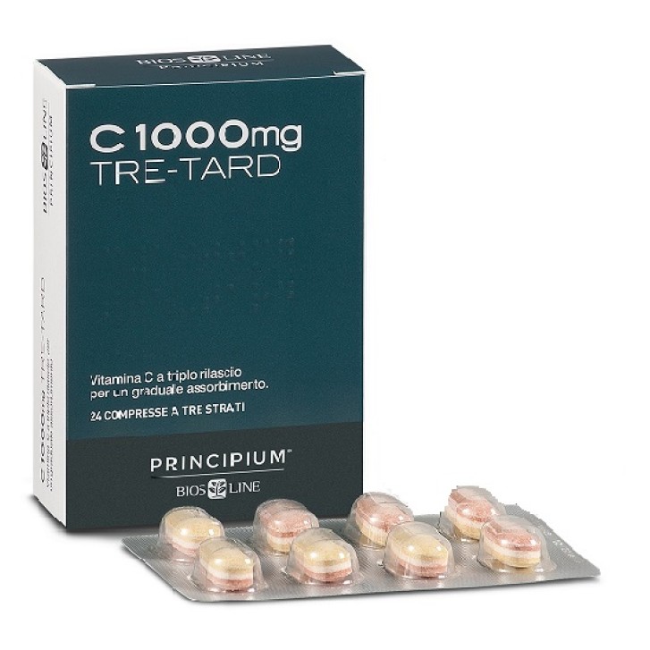 BIOS LINE Principium C 1000 Tre Tard Integratore di vitamina C 24 Compresse
