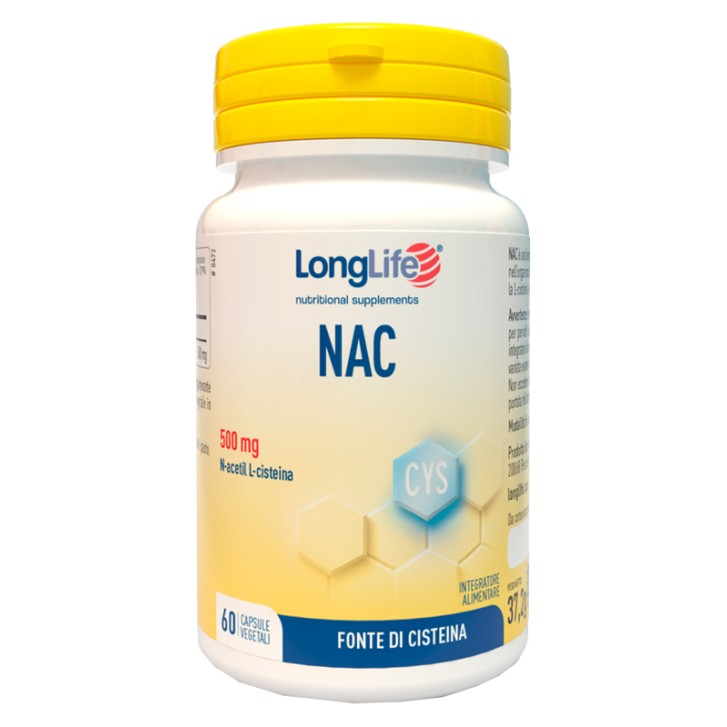 Longlife NAC Integratore Antiossidante 60 Capsule