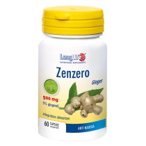 LongLife Zenzero Integratore Antinausea 60 Capsule