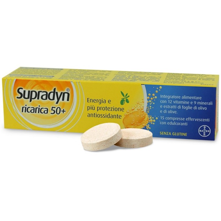 Supradyn Ricarica 50+ integratore vitamine e minerali 15 compresse effervescenti