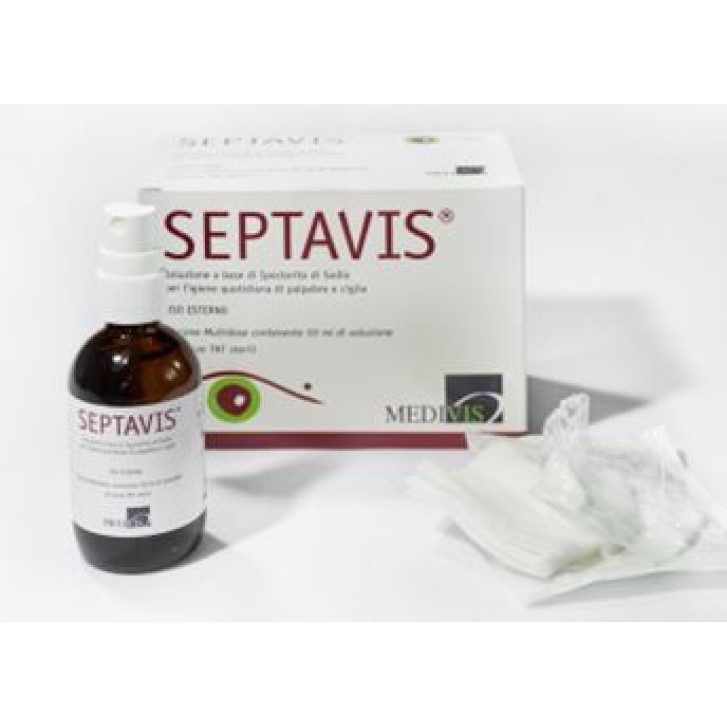 Septavis soluzione sterile pulizia oculare 50 ml + 50 garze TNT sterili