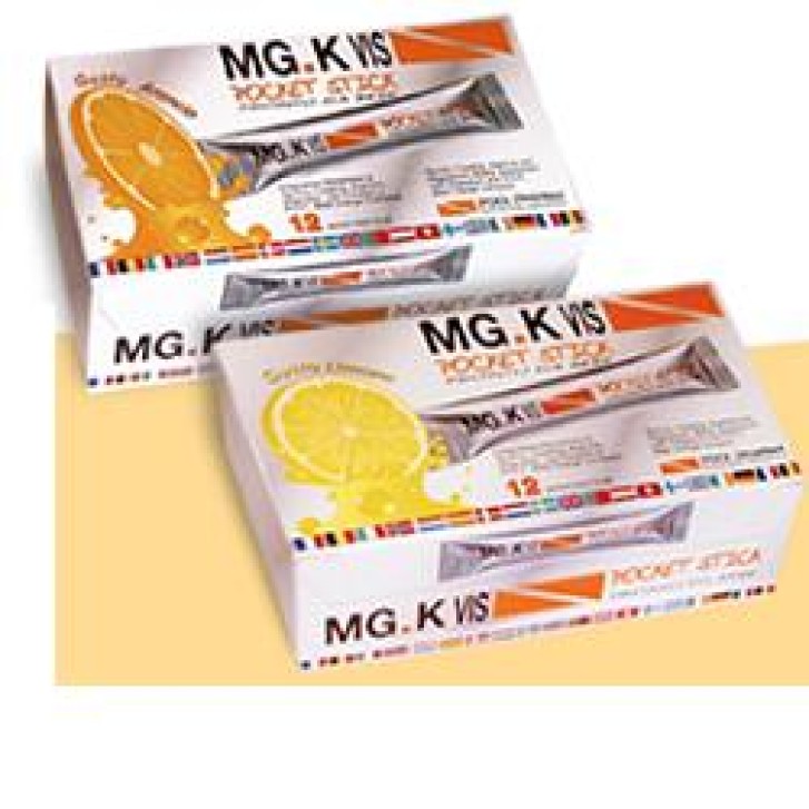 MgK Vis Pocket Stick Arancia Integratore Energetico 12 Bustine