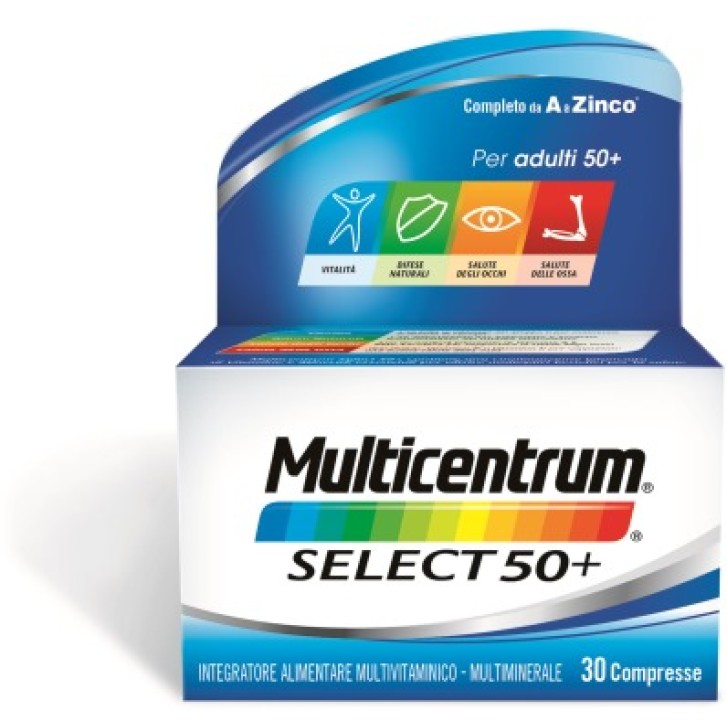 Multicentrum Select 50+ Integratore Multivitaminico Multiminerale 30 Compresse