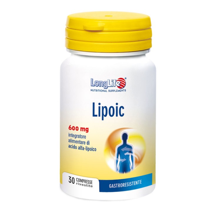 Longlife Lipoic Integratore a base di Acido Alfa Lipidico 30 compresse