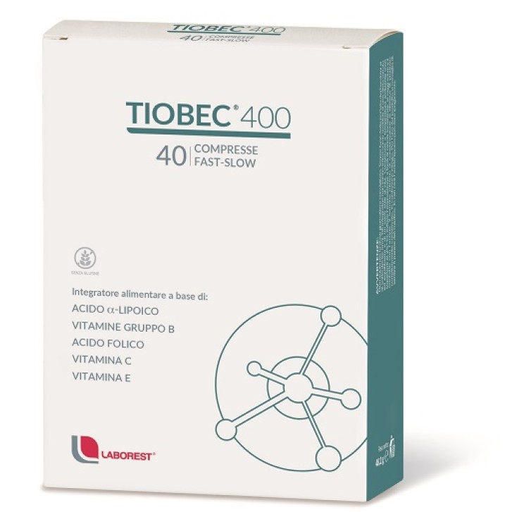 Tiobec 400 integratore metabolismo energetico 40 Compresse Fast-Slow