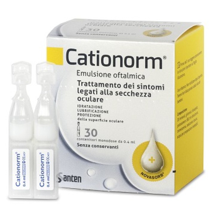 Cationorm Emulsione oftalmica contro la secchezza 30 monodosi