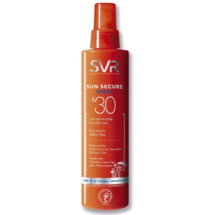 SVR Sun Secure Spray Solare SPF 30 Viso e Corpo 200 ml