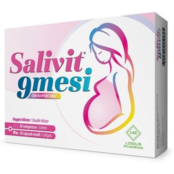 Salivit 9 mesi integratore per donne in gravidanza 30 compresse + 30 capsule molli