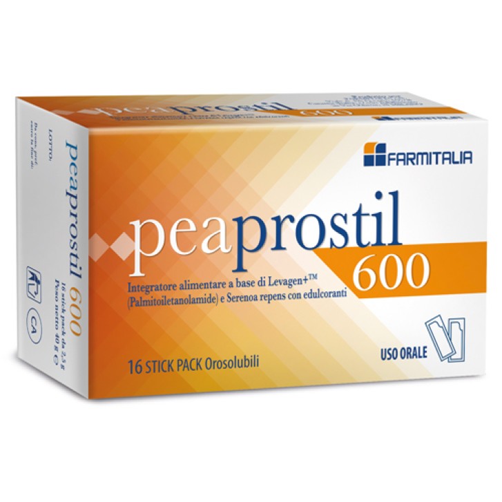 Peaprostil integratore per la prostata e le vie urinarie 16 bustine orosolubili