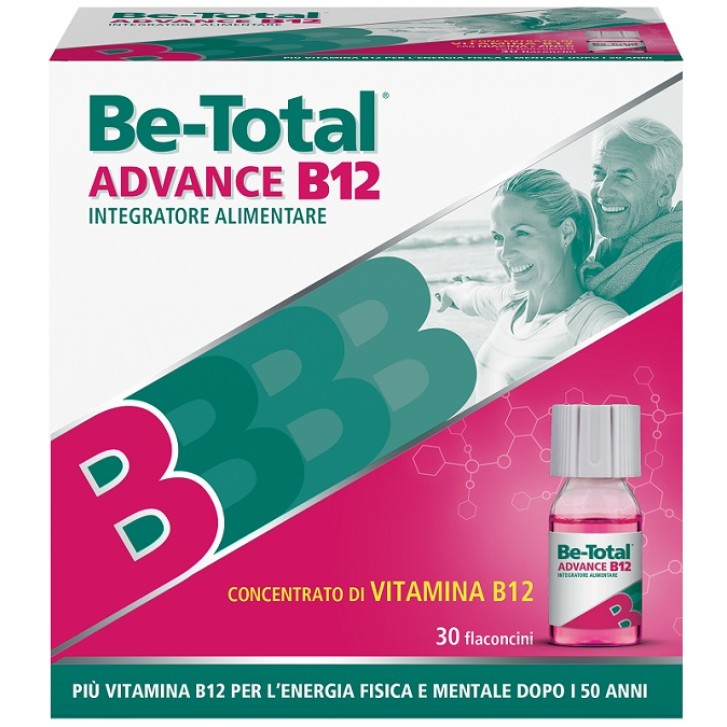 Be-Total Advance B12 Integratore di Vitamina B12 30 Flaconcini