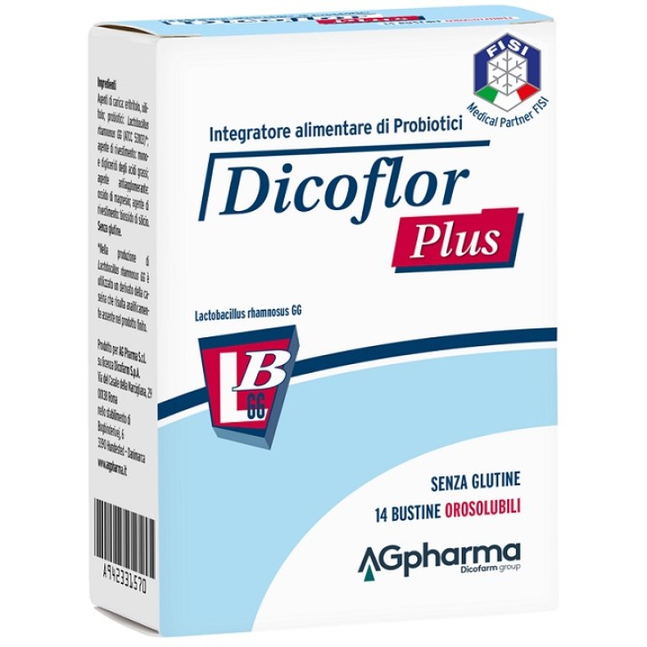 Dicoflor Plus Neutro integratore per la flora intestinale 14 bustine