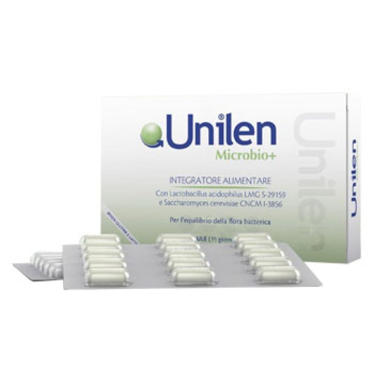 Unilen Microbio+  integratore a base di probiotico 2 blister da 15 compresse