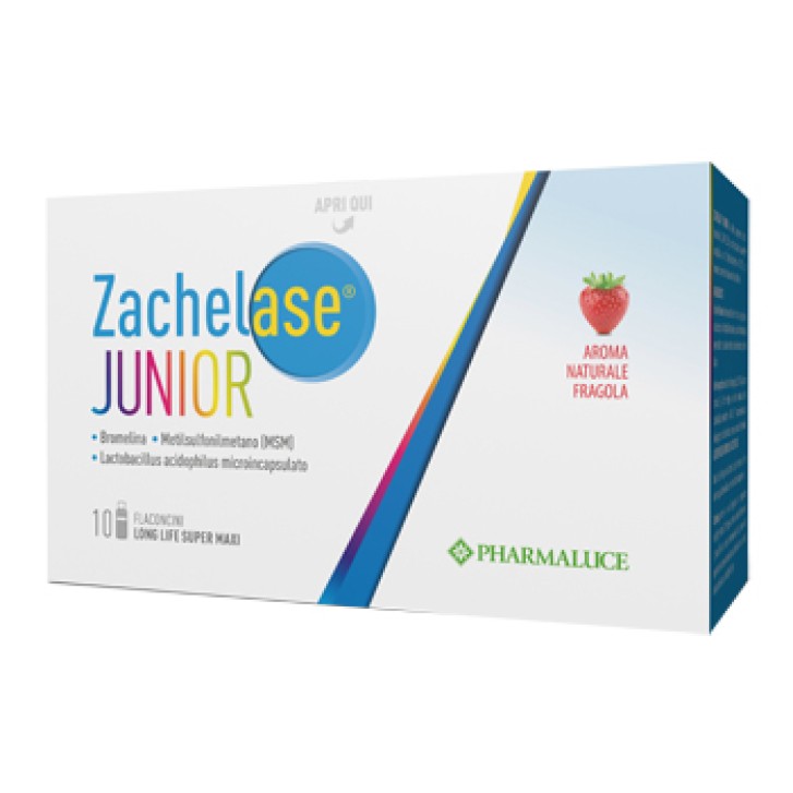 Zachelase Junior integratore per l'equilibrio della flora intestinale 10 flaconi