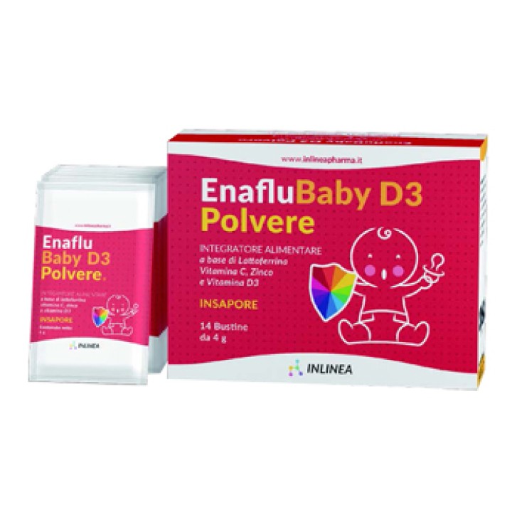 Enaflu Baby D3 polvere integratore per le difese immunitarie 14 bustine
