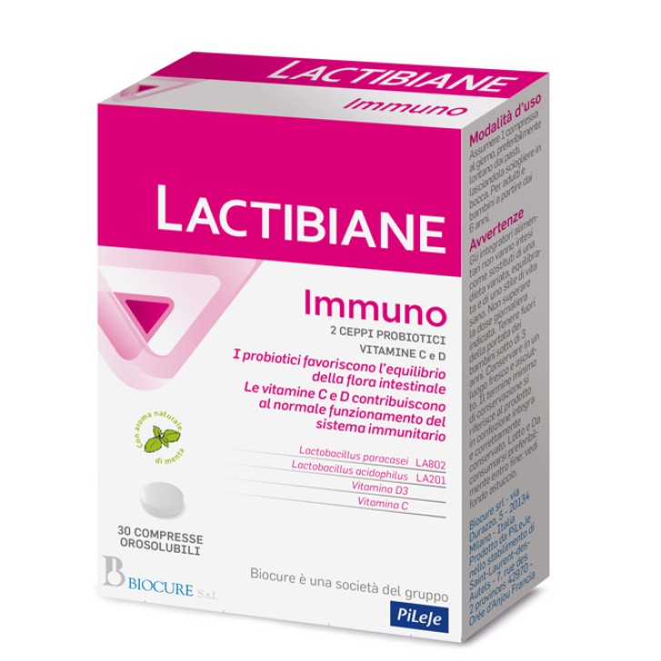Lactibiane Immuno Integratore per la flora intestinale 30 compresse