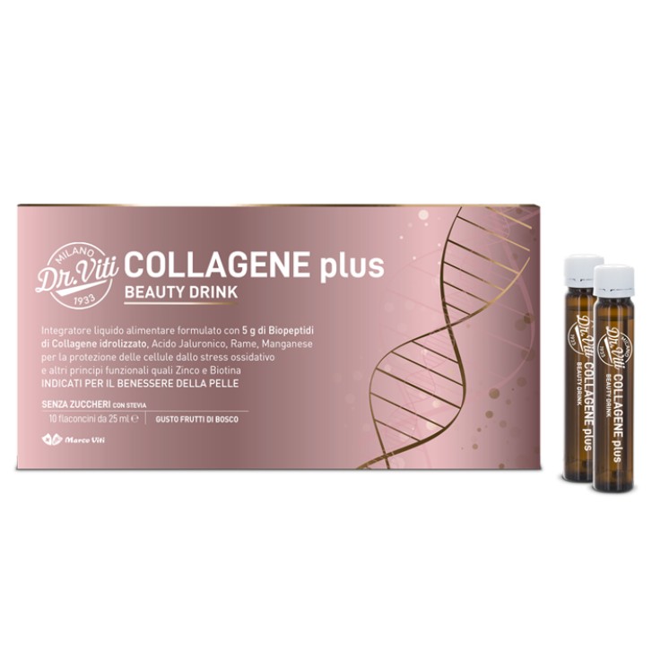 Dr. Viti Collagene Plus Integratore per il benessere della pelle 10x25ml