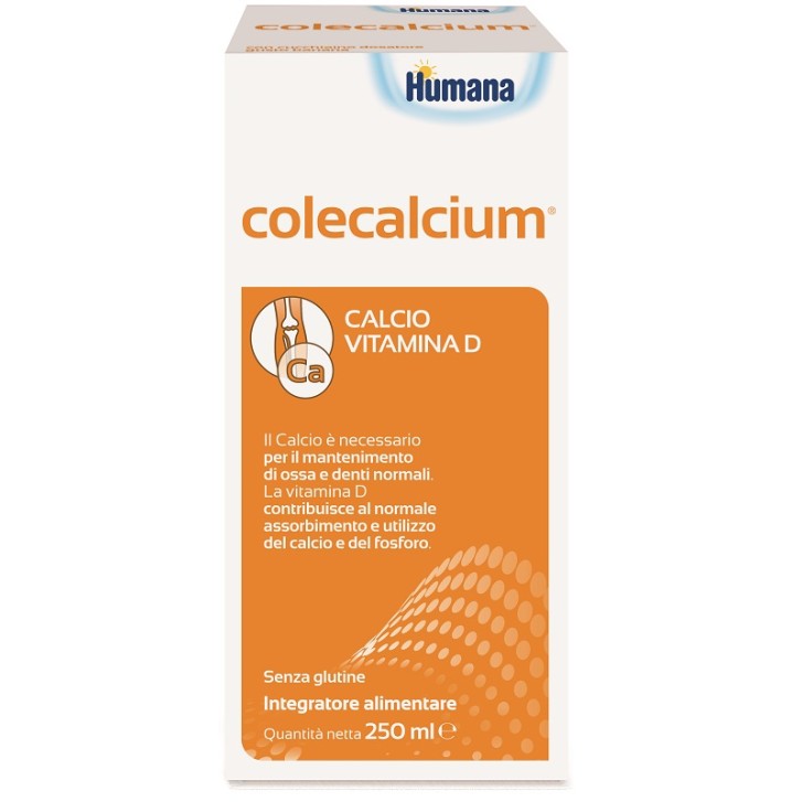 HUMANA COLECALCIUM Integratore alimenatre di calcio e vitamina D 250 ml