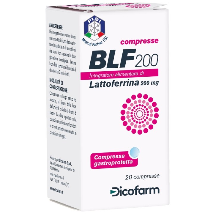 Dicofarm BLF 200 integratore di lattoferrina 20 compresse