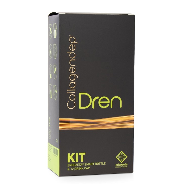 Collagendep Dren Starter Kit integratore anticellulite 12 drink cap + Erbozeta Smart Bottle