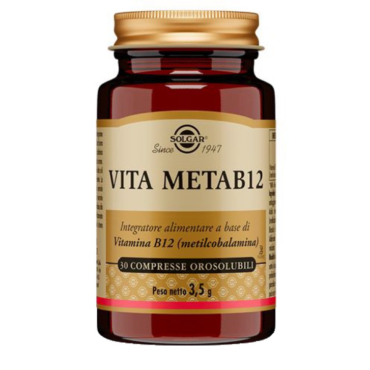 Solgar Vita Metaba12 integratore di vitamina b12 30 compresse orosolubili