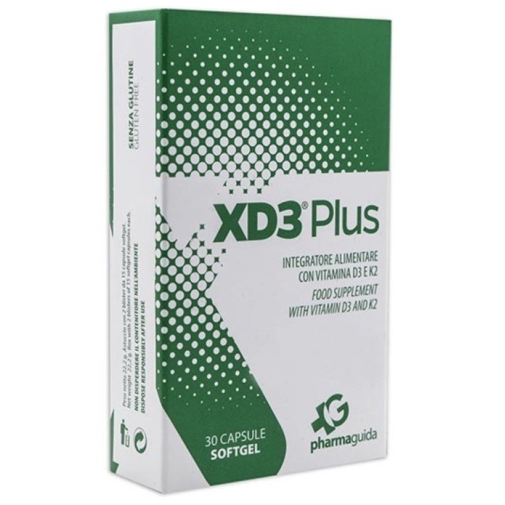 XD3 Plus integratore con vitamina D3 e K2 30 capsule