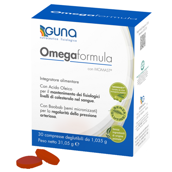 Guna Omegaformula integratore per il colesterolo 30 compresse