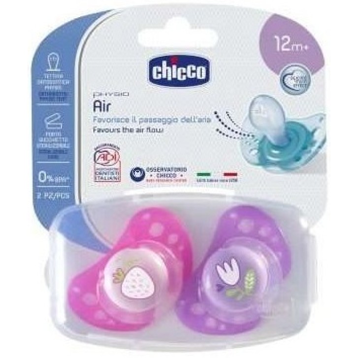 CHICCO SUCCHIETTO AIR Bimbo in silicne 16-36 mesi 2 pezzi