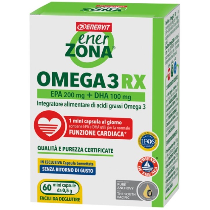Enervit EnerZona Omega 3 RX integratore 60 capsule 0,5 gr