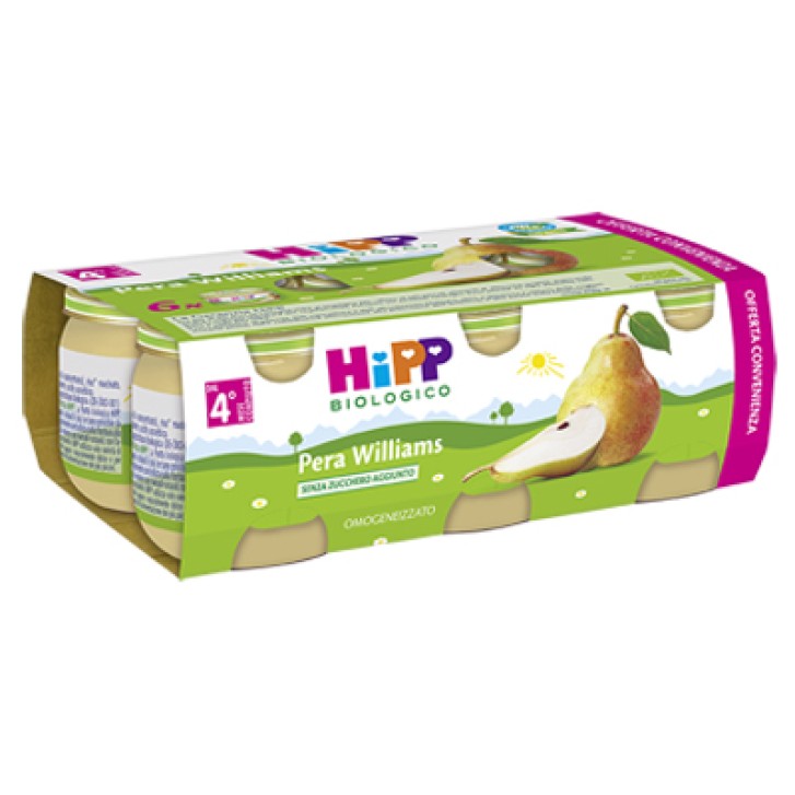 Hipp Biologico Omogeneizzato Pera Wiallms 6x80g